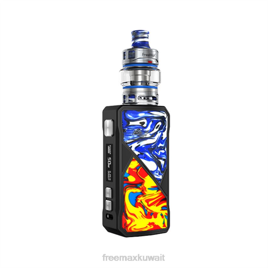 FreeMAX MAXUS طقم 50 واط الأصفر والأزرق 806D69 - FreeMAX Kit